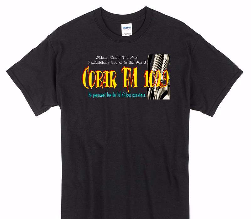 Custom Gildan 100% Cotton Black T-Shirt