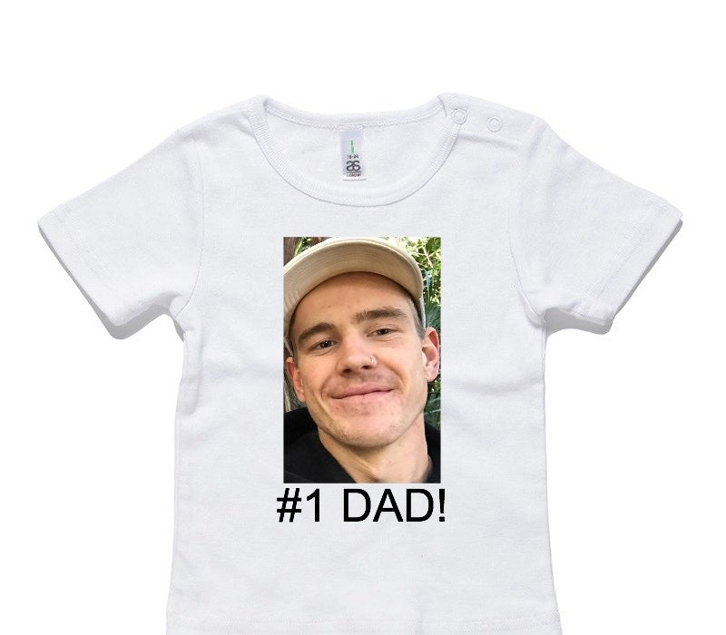 Custom AS Colour White Baby T-Shirt