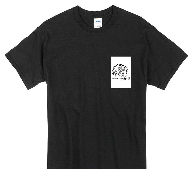 Custom Gildan 100% Cotton Black T-Shirt