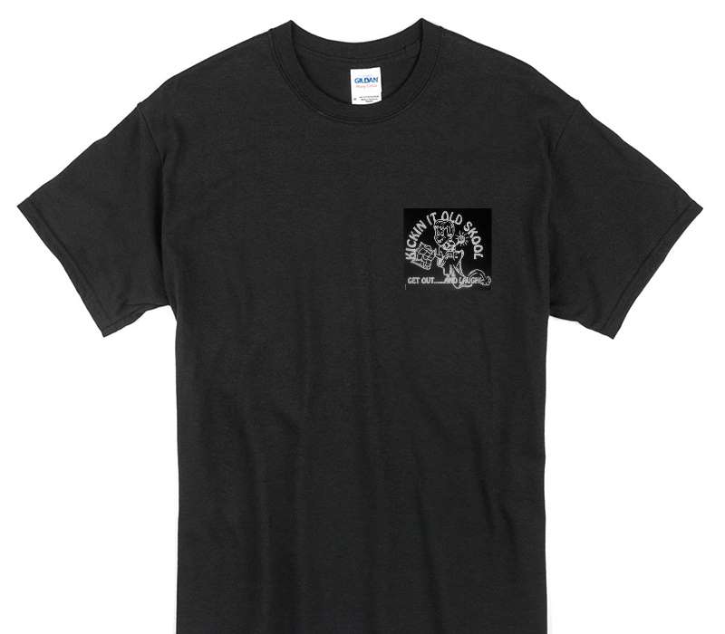 Custom Gildan 100% Cotton Black T-Shirt