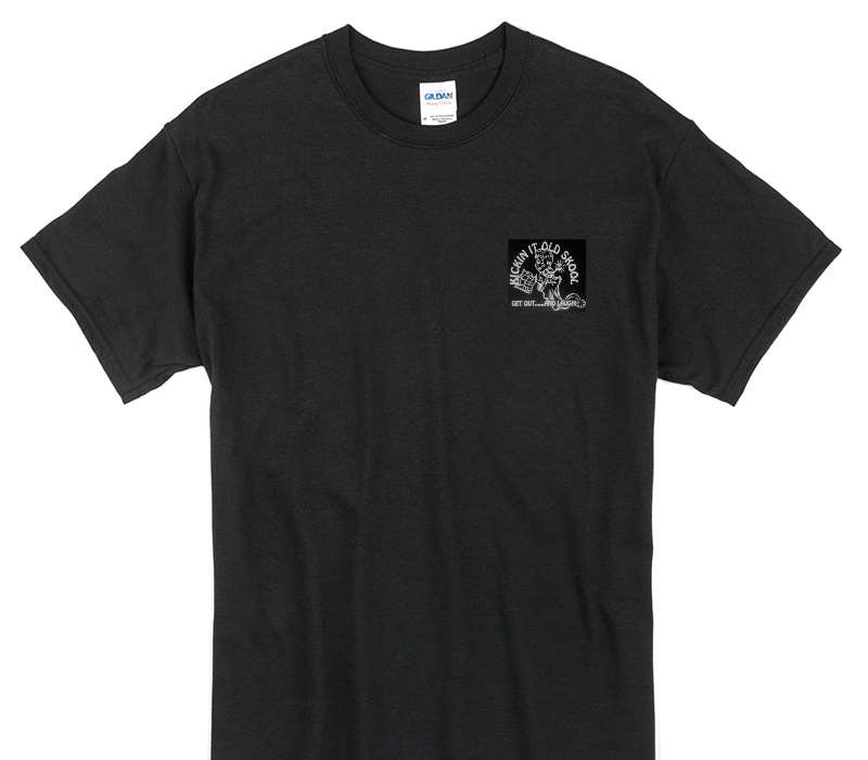Custom Gildan 100% Cotton Black T-Shirt