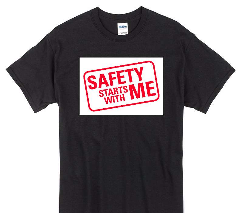 Custom Gildan 100% Cotton Black T-Shirt