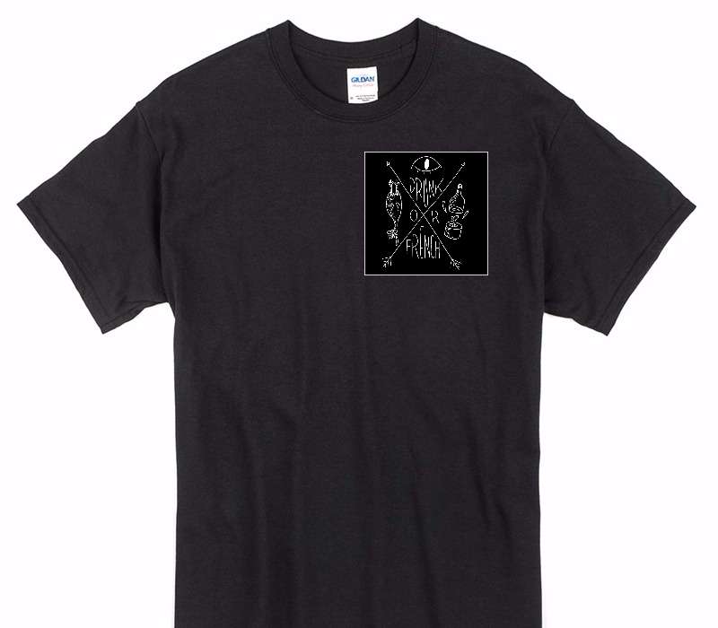 Custom Gildan 100% Cotton Black T-Shirt