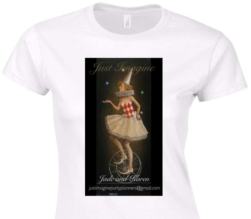 Custom Womens Soft Style 100% Cotton White T-Shirt