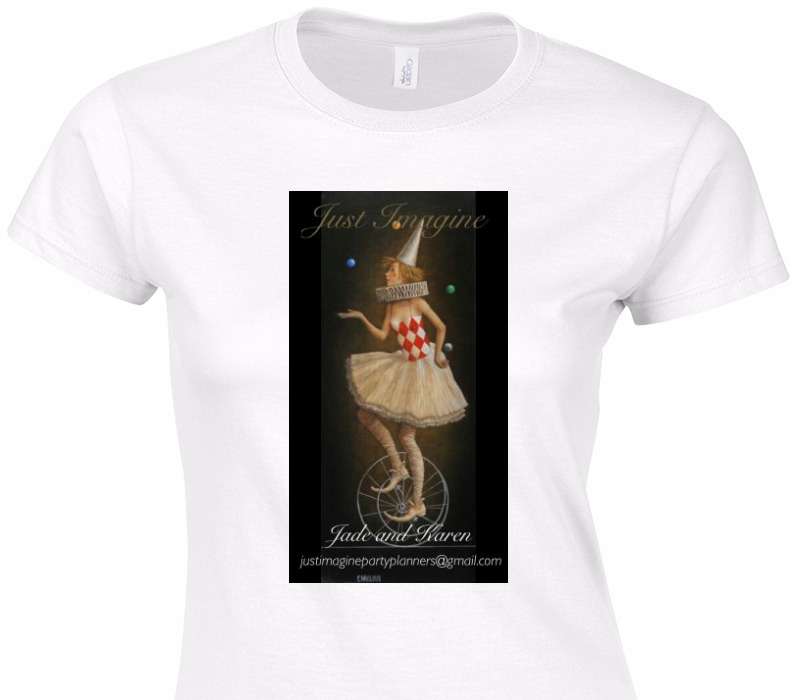 Custom Womens Soft Style 100% Cotton White T-Shirt