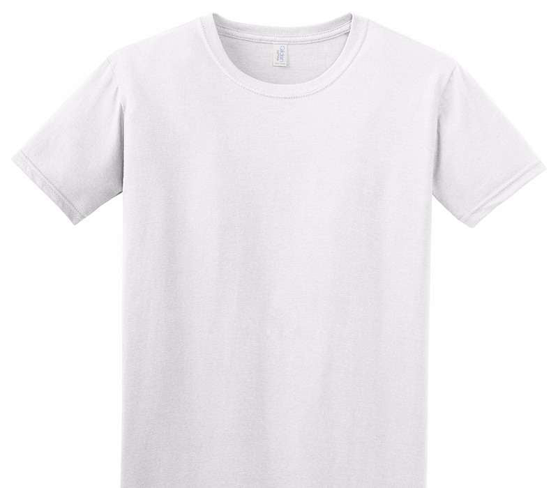 Custom Adult Soft Style 100% Cotton White T-Shirt