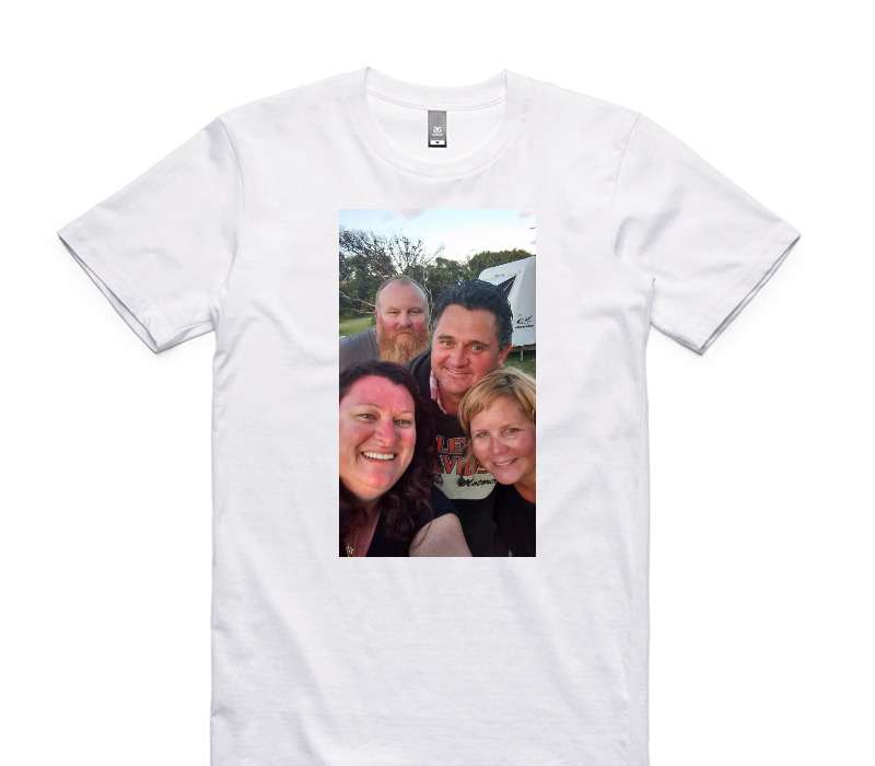 Custom AS Colour 100% Cotton White T-Shirt