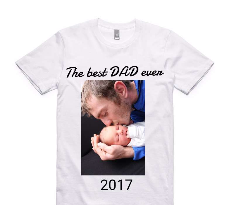 Custom AS Colour 100% Cotton White T-Shirt