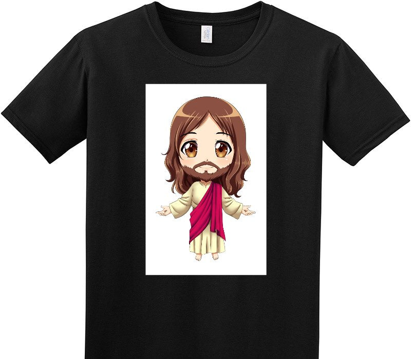 Custom Adult Soft Style 100% Cotton Black T-Shirt