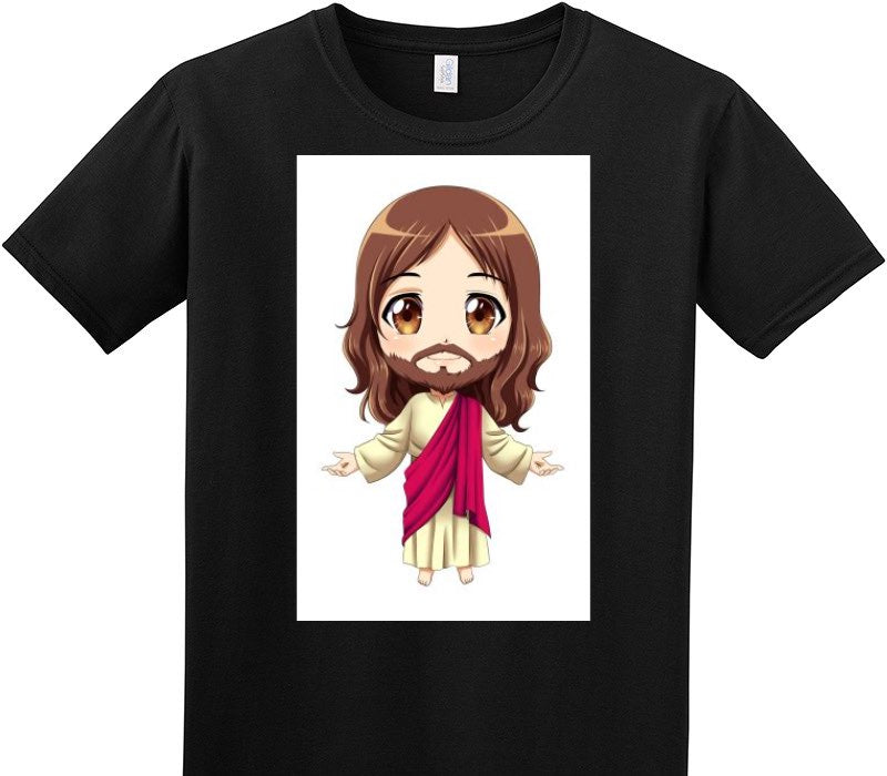 Custom Adult Soft Style 100% Cotton Black T-Shirt