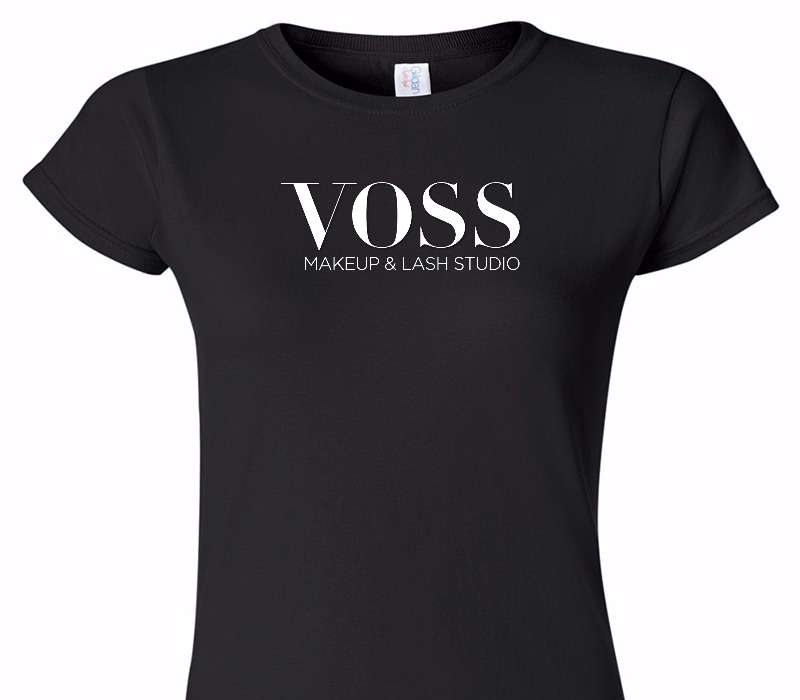 Custom Womens Soft Style 100% Cotton Black T-Shirt