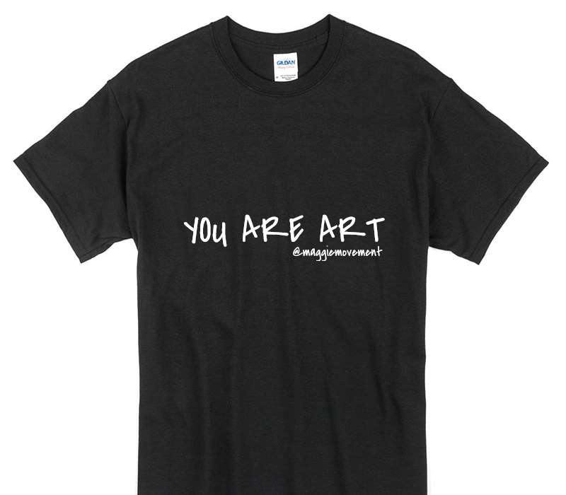 Custom Gildan 100% Cotton Black T-Shirt