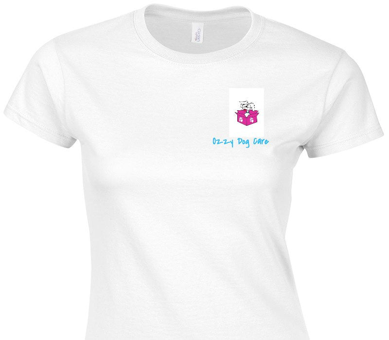 Custom Womens Soft Style 100% Cotton White T-Shirt