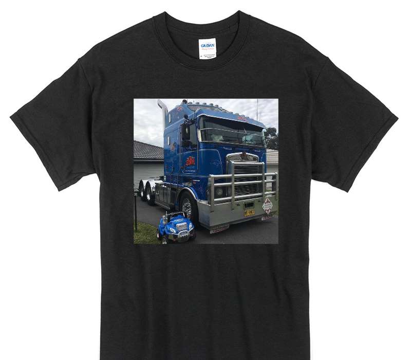 Custom Gildan 100% Cotton Black T-Shirt