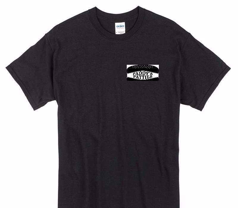 Custom Gildan 100% Cotton Black T-Shirt