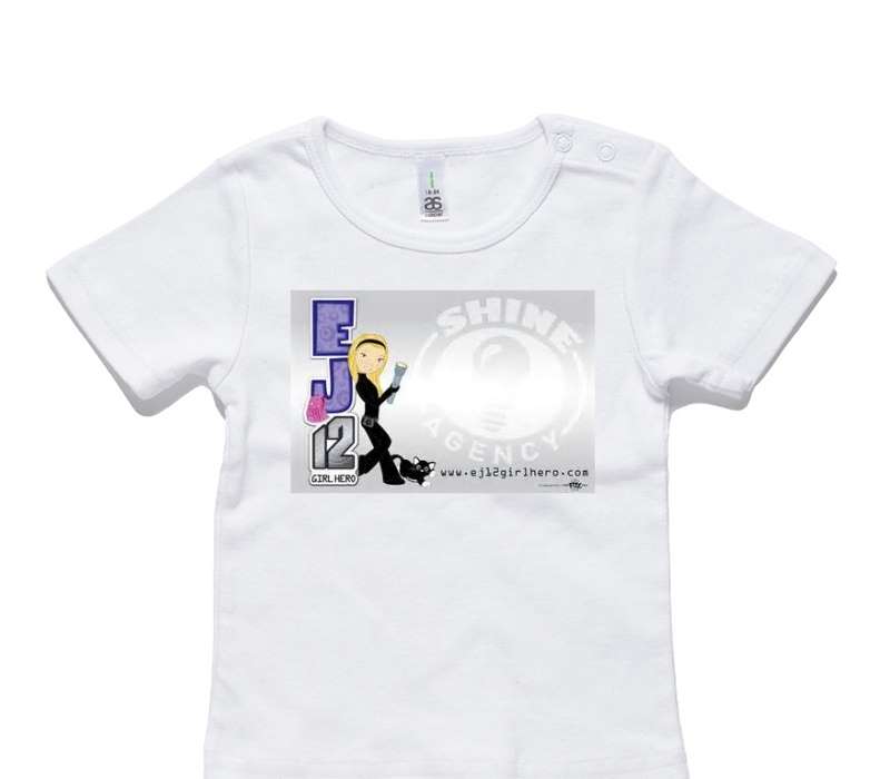 Custom AS Colour White Baby T-Shirt
