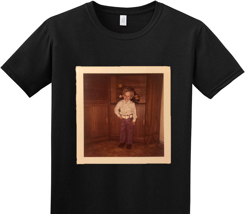 Custom Adult Soft Style 100% Cotton Black T-Shirt