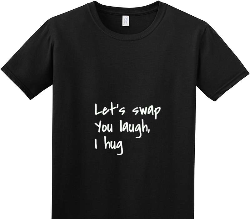 Custom Adult Soft Style 100% Cotton Black T-Shirt