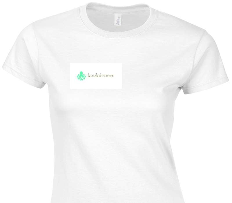 Custom Womens Soft Style 100% Cotton White T-Shirt