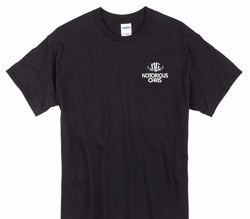 Custom Gildan 100% Cotton Black T-Shirt