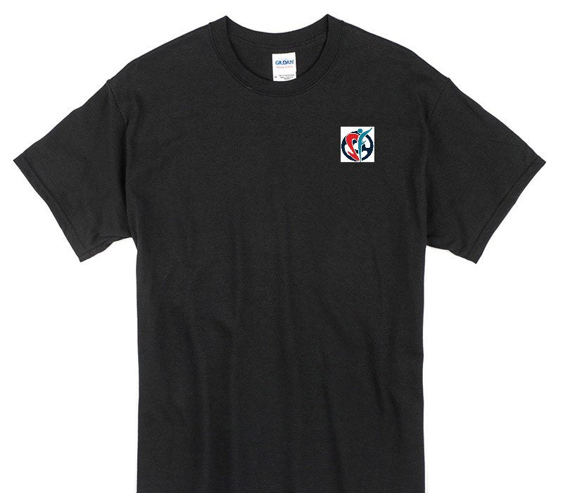 Custom Gildan 100% Cotton Black T-Shirt