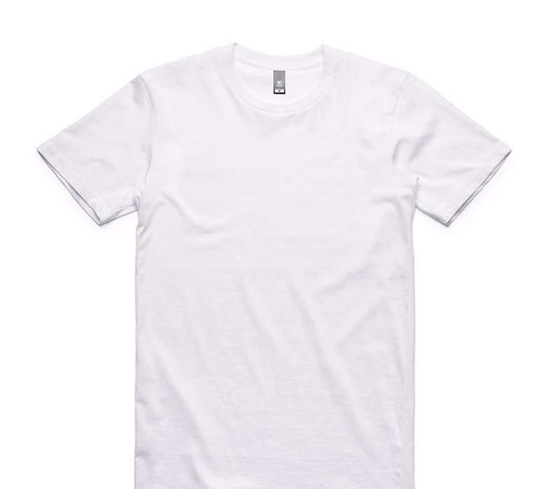 Custom AS Colour 100% Cotton White T-Shirt