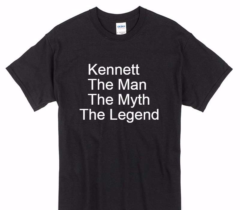 Custom Gildan 100% Cotton Black T-Shirt