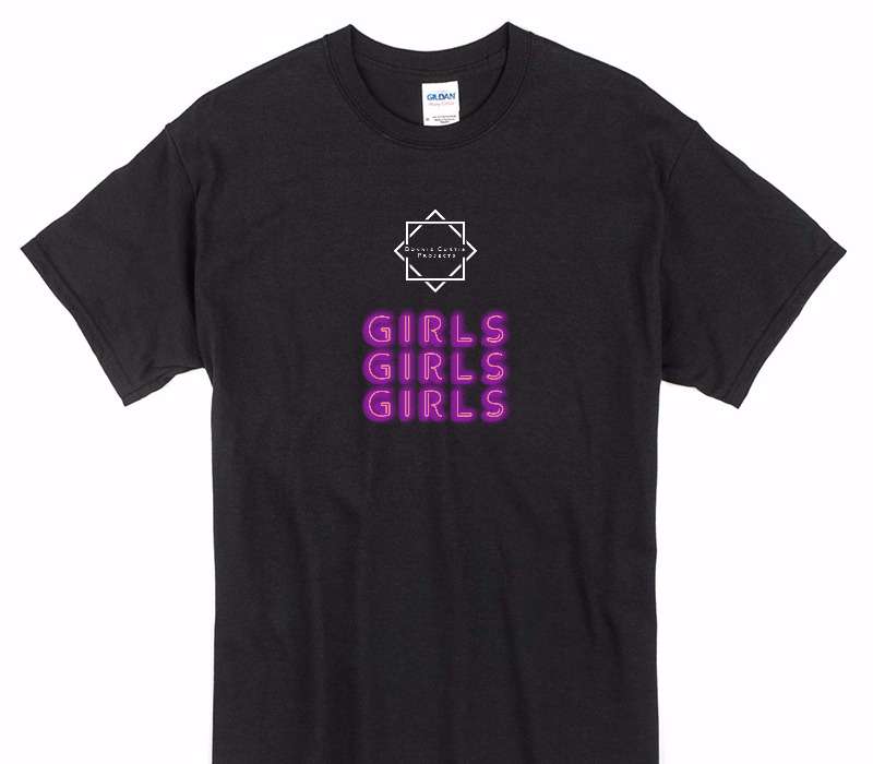 Custom Gildan 100% Cotton Black T-Shirt