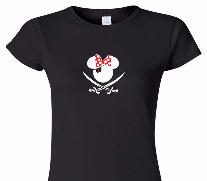 Custom Womens Soft Style 100% Cotton Black T-Shirt
