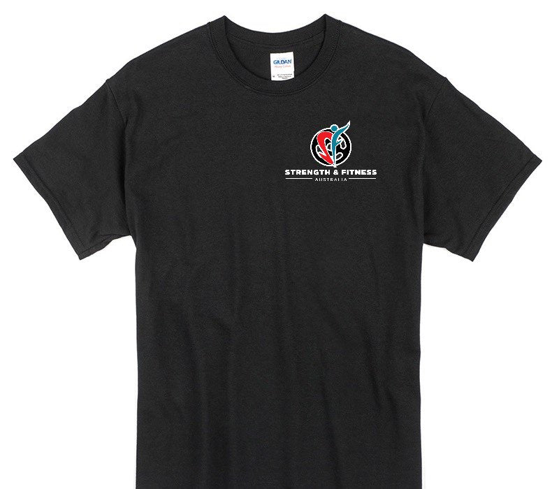 Custom Gildan 100% Cotton Black T-Shirt