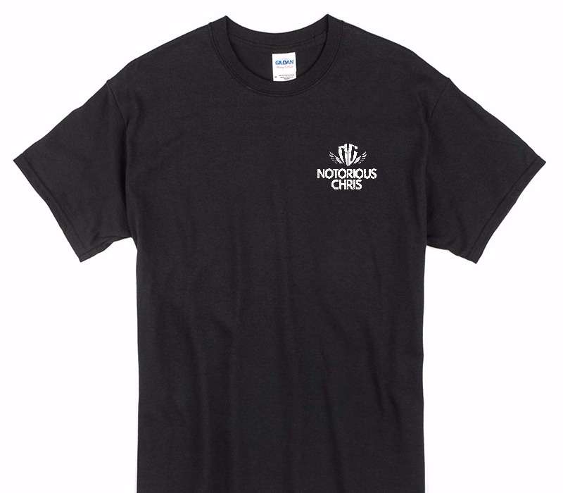 Custom Gildan 100% Cotton Black T-Shirt