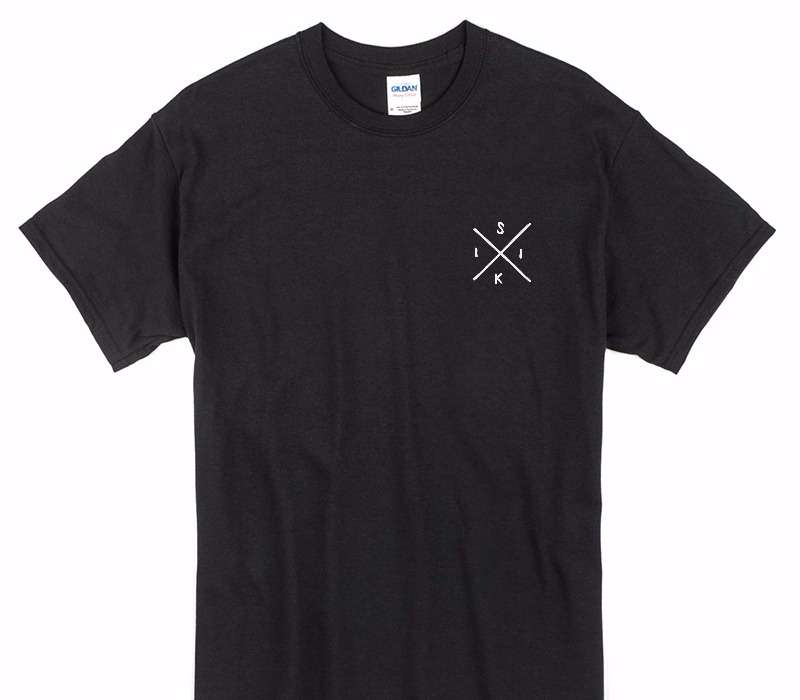 Custom Gildan 100% Cotton Black T-Shirt