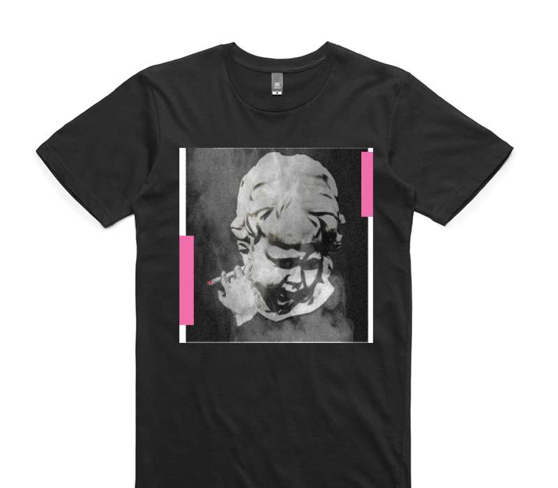 Custom AS Colour 100% Cotton Black T-Shirt