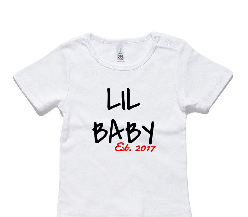 Custom AS Colour White Baby T-Shirt