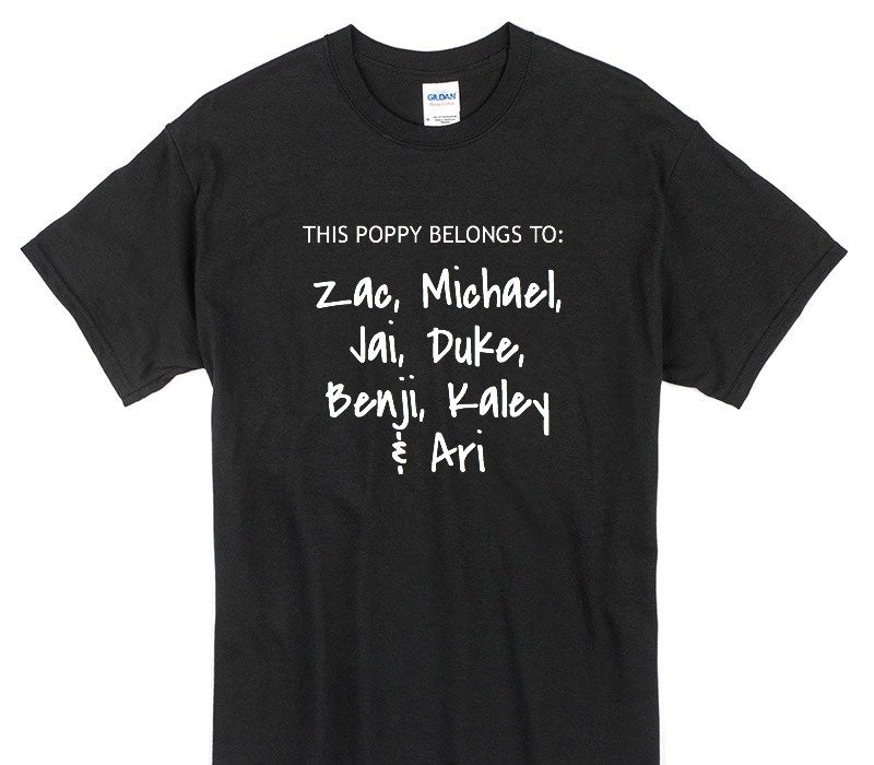 Custom Gildan 100% Cotton Black T-Shirt