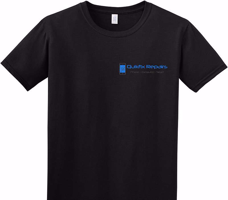 Custom Adult Soft Style 100% Cotton Black T-Shirt