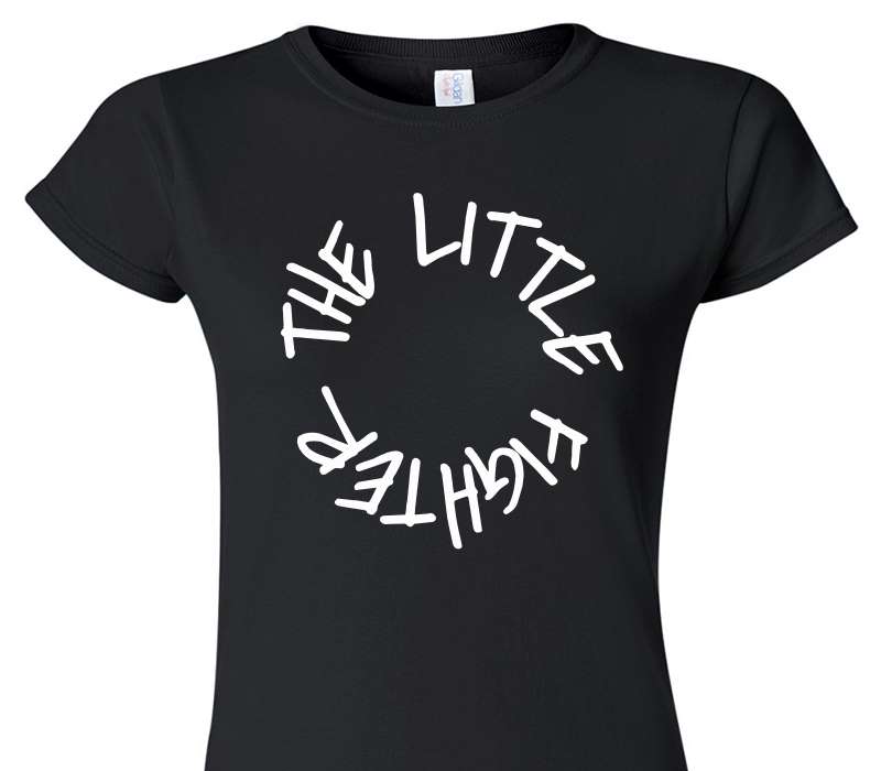 Custom Womens Soft Style 100% Cotton Black T-Shirt