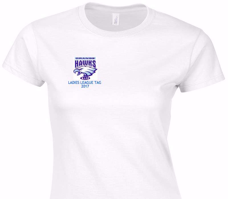 Custom Womens Soft Style 100% Cotton White T-Shirt