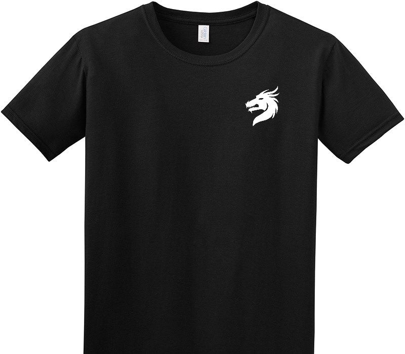 Custom Adult Soft Style 100% Cotton Black T-Shirt