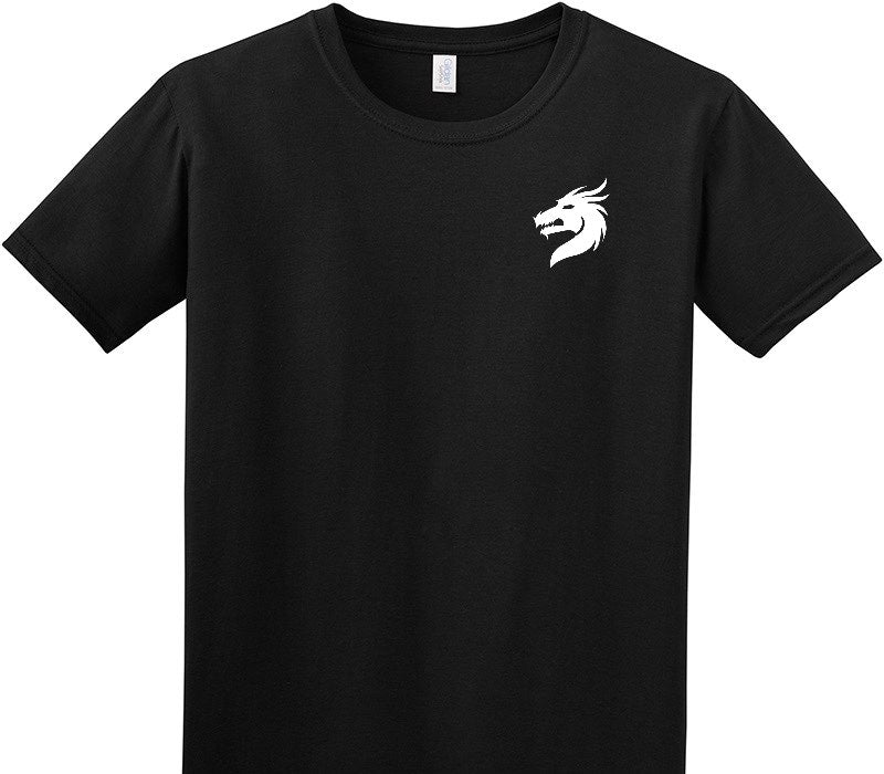 Custom Adult Soft Style 100% Cotton Black T-Shirt