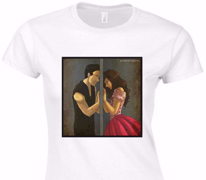 Custom Womens Soft Style 100% Cotton White T-Shirt