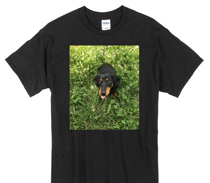 Custom Gildan 100% Cotton Black T-Shirt
