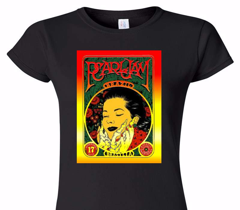 Custom Womens Soft Style 100% Cotton Black T-Shirt