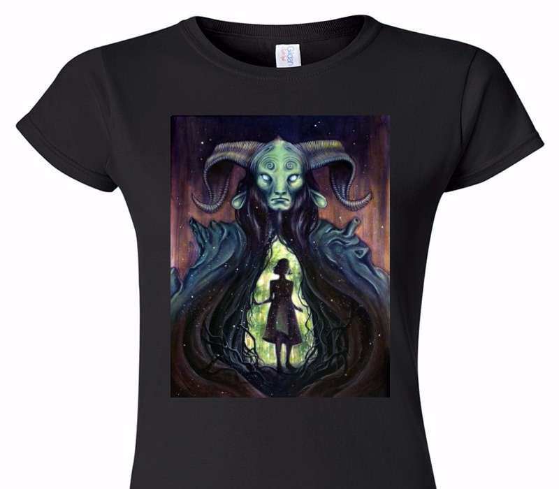 Custom Womens Soft Style 100% Cotton Black T-Shirt