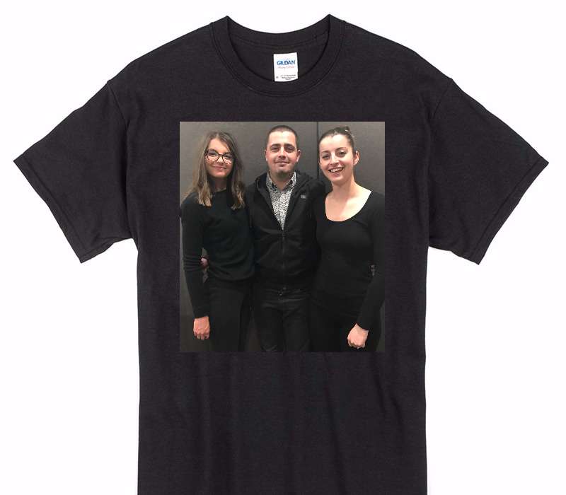 Custom Gildan 100% Cotton Black T-Shirt