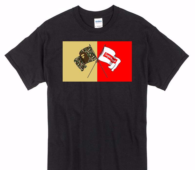 Custom Gildan 100% Cotton Black T-Shirt