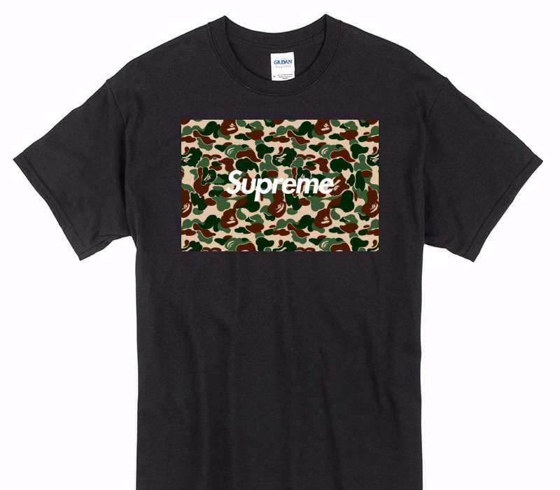 Custom Gildan 100% Cotton Black T-Shirt