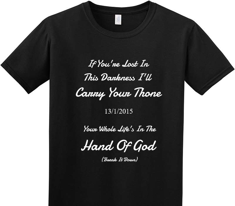 Custom Adult Soft Style 100% Cotton Black T-Shirt
