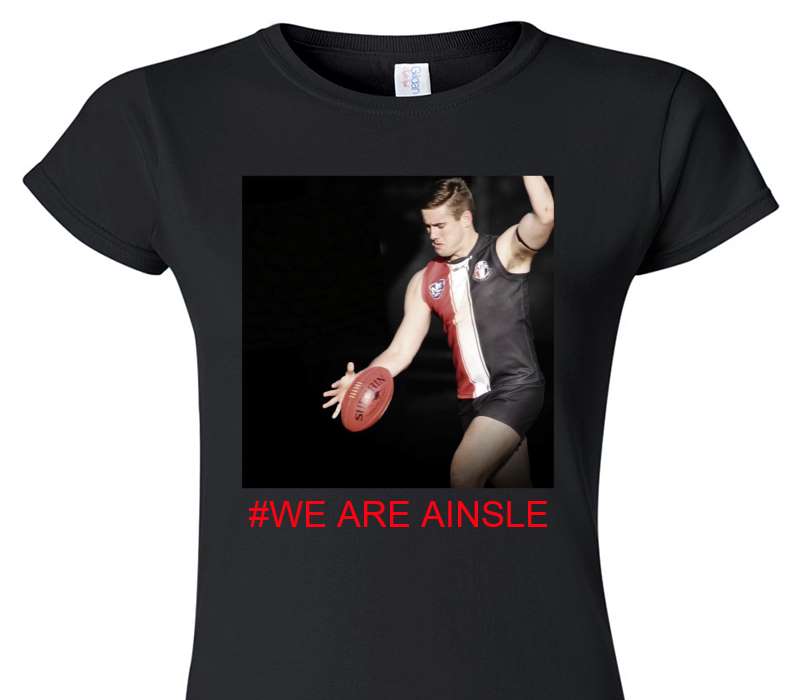 Custom Womens Soft Style 100% Cotton Black T-Shirt