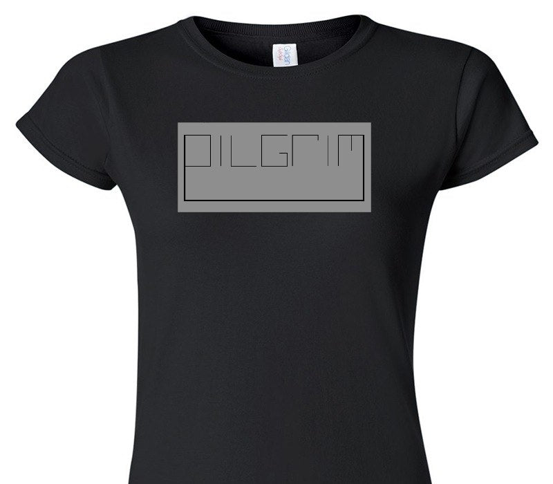 Custom Womens Soft Style 100% Cotton Black T-Shirt